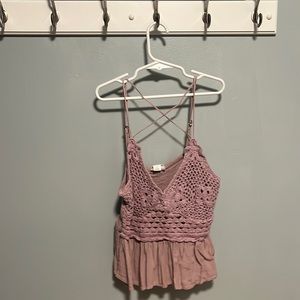 Aeropostale pink tank top gently worn